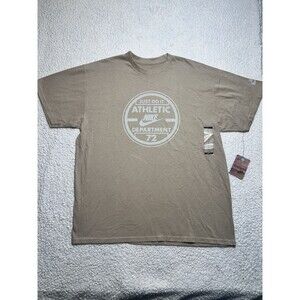 Nike Athletic Department 72 Shirt Mens L Large Just Do It Graphic Tee Brown NWT